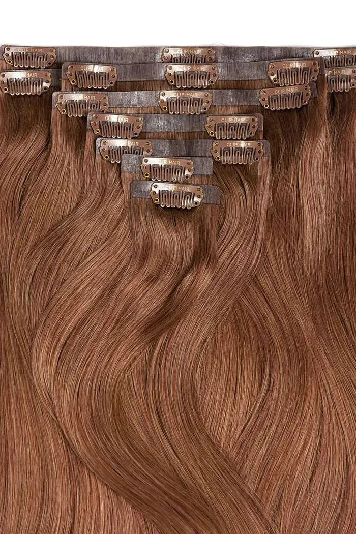 Remy Royale Seamless Clip ins - Dark Auburn/Copper Red (#33) sold by Cliphair product image thumbnail 3