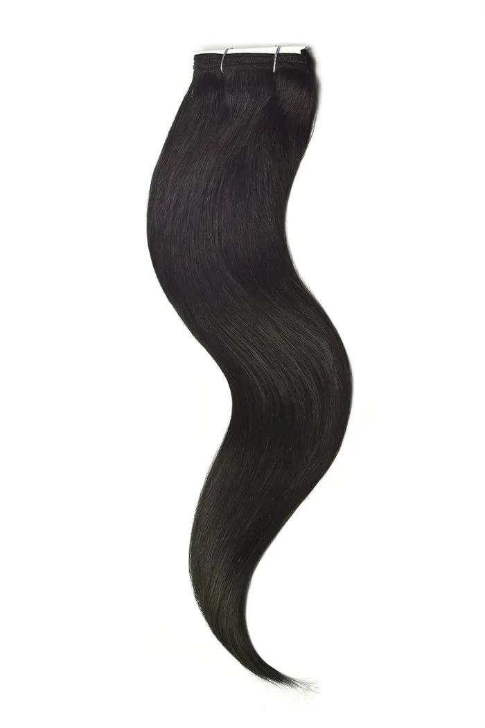 Off/Natural Black (#1B) Weft/Weave Hair Extensions sold by Cliphair