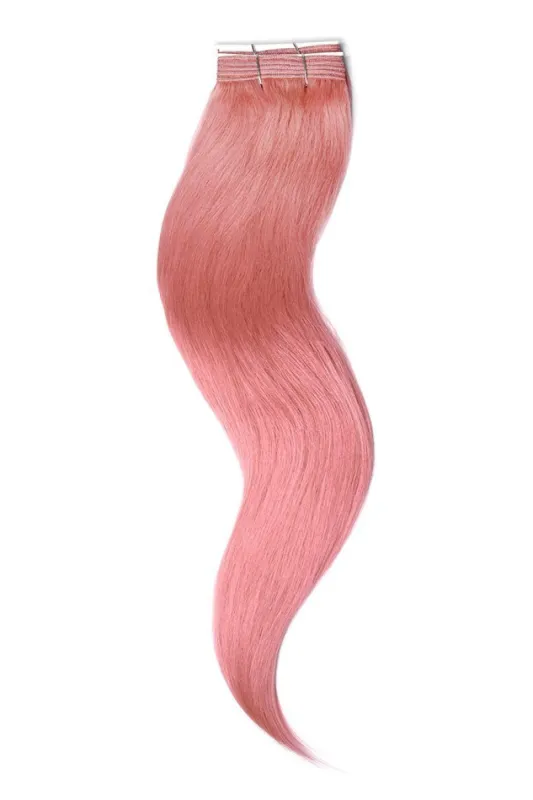 Remy Human Hair Weft/Weave Extensions - Light Pink sold by Cliphair