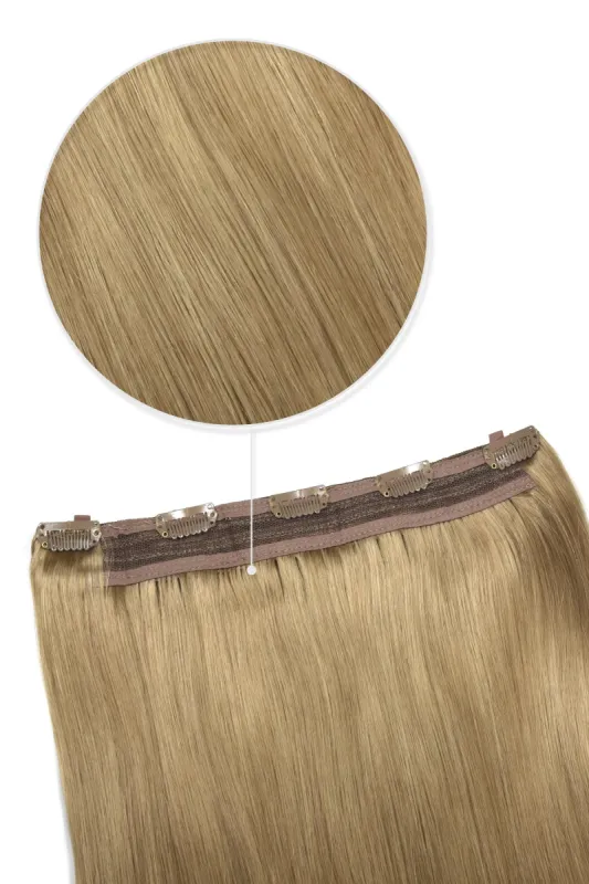 Strawberry/Ginger Blonde (#27) Quad Weft Clip In One Piece Hair Extensions sold by Cliphair