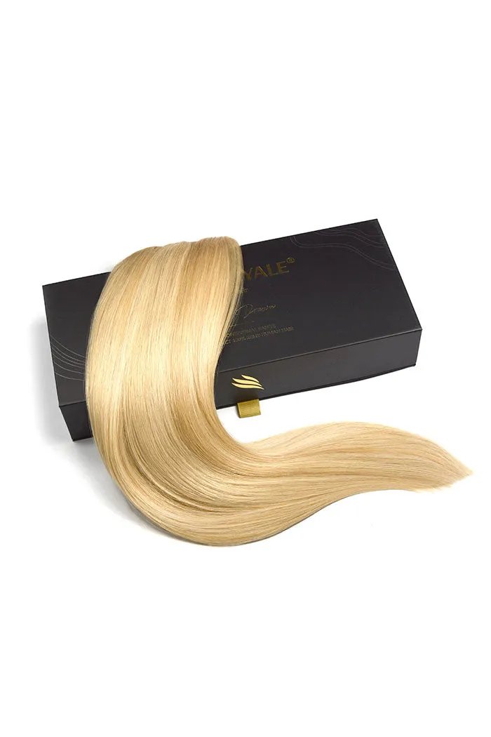 Remy Royale Double Drawn Human Hair Weft Weave Extensions - Barbie Blonde (#16/60) sold by Cliphair product image thumbnail 3