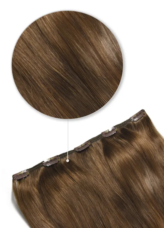 Toffee Brown (#5) One Piece Hair Extensions (Top-Up) made by Cliphair