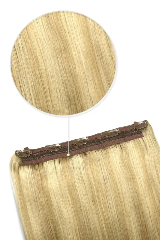 Goldilocks (#16/613) Quad Weft Clip In One Piece Hair Extensions made by Cliphair