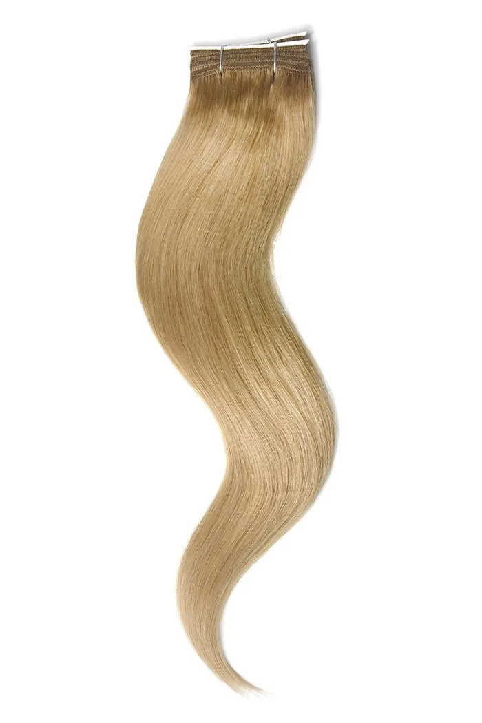 Strawberry/Ginger Blonde (#27) Weft/Weave Hair Extensions sold by Cliphair