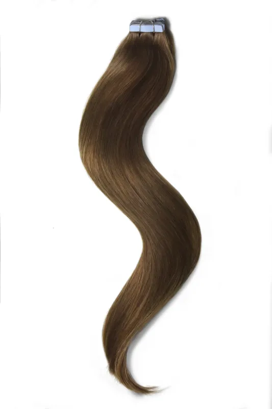 Medium Ash Brown (#8) Tape In Hair Extensions sold by Cliphair