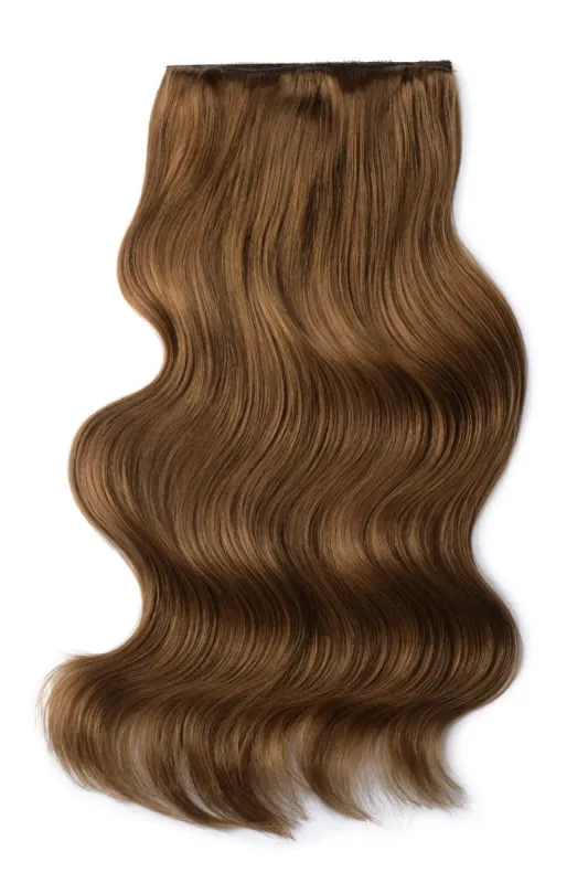 Double Wefted Full Head Remy Clip in Human Hair Extensions - Dark Blonde (#14) sold by Cliphair