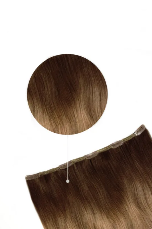 Toffee Honey Ombre (#T6/27) One Piece Clip In Hair Extensions (Top-Up) made by Cliphair