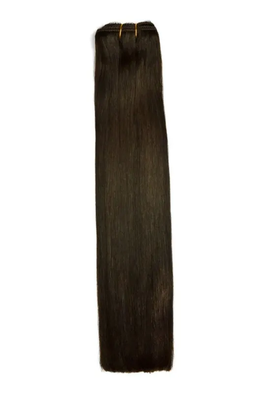 Dark Brown (#3) Remy Royale Double Drawn Weave Extensions sold by Cliphair
