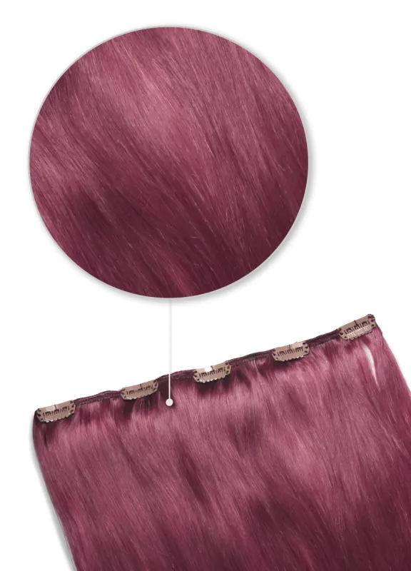 Plum/Cherry Red (#530) One Piece Clip In Hair Extensions (Top-Up) sold by Cliphair