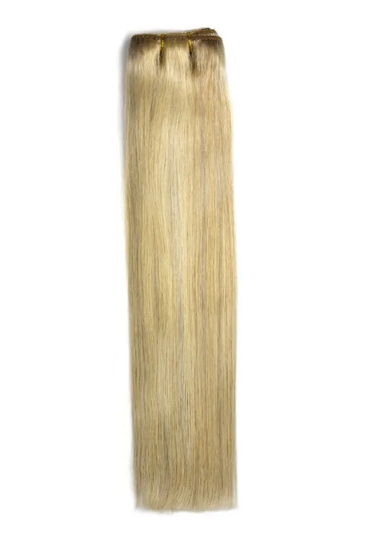 Remy Royale Double Drawn Human Hair Weft Weave Extensions - BlondeMe (#60/SS) sold by Cliphair
