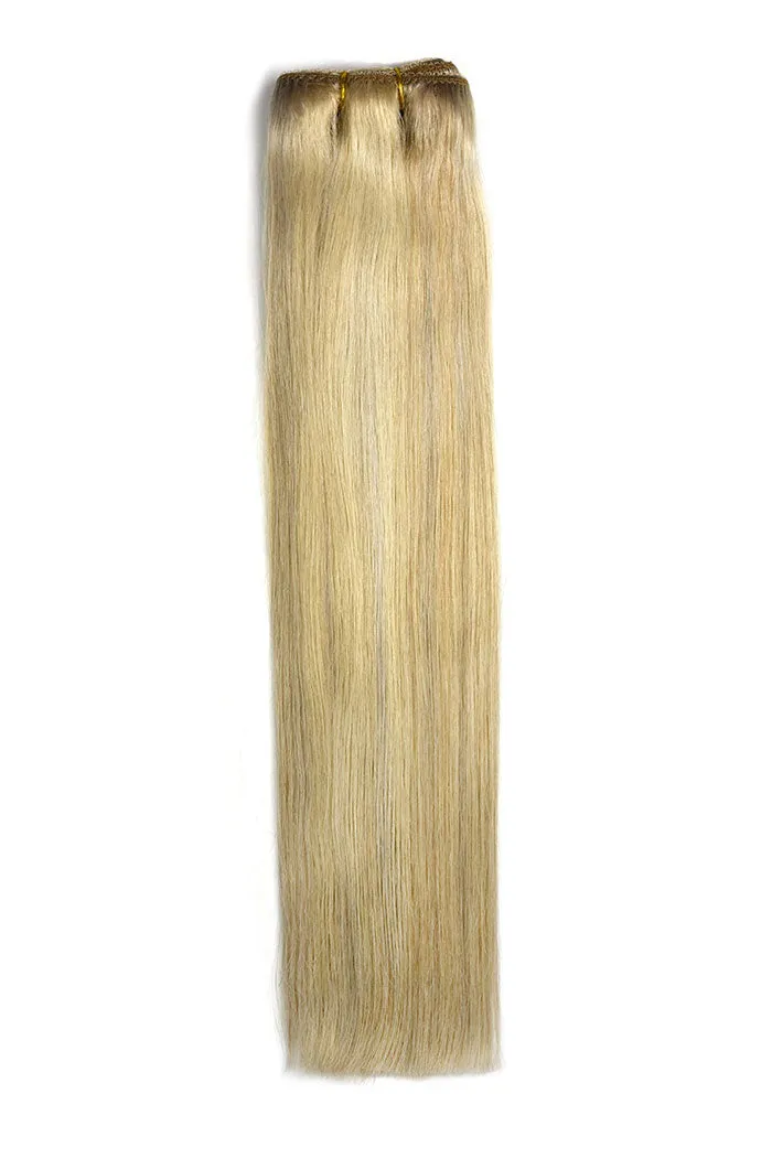 Remy Royale Double Drawn Human Hair Weft Weave Extensions - BlondeMe (#60/SS) sold by Cliphair