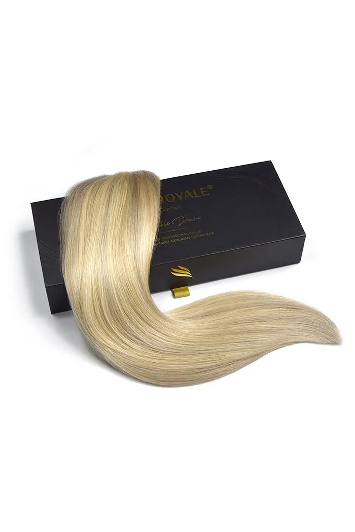 Remy Royale Double Drawn Human Hair Weft Weave Extensions - BlondeMe (#60/SS) sold by Cliphair product image thumbnail 3