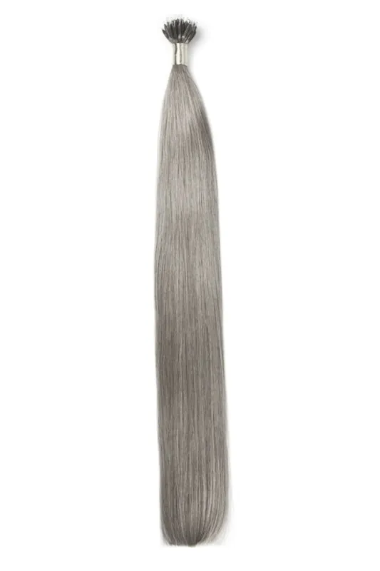Silver/Grey (#SG) Nano Ring Hair Extensions sold by Cliphair