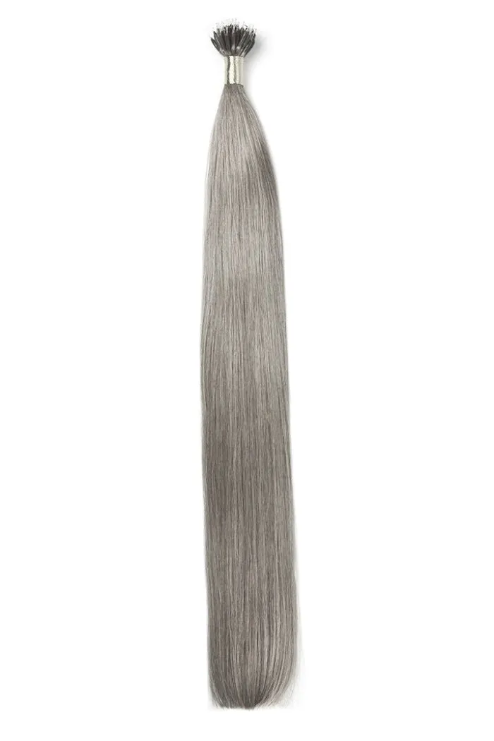 Silver/Grey (#SG) Nano Ring Hair Extensions sold by Cliphair