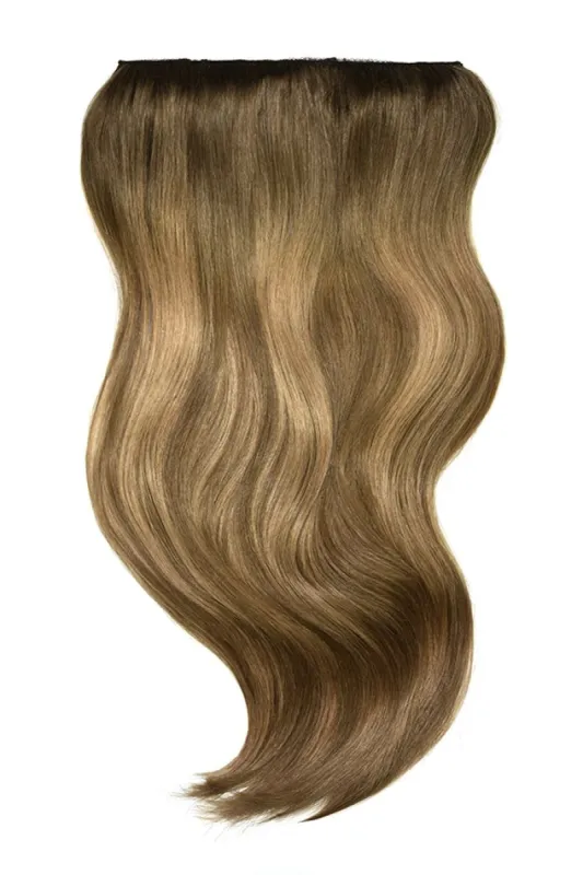 Double Wefted Full Head Clip in Hair Extensions - Soft Bronze Balayage sold by Cliphair