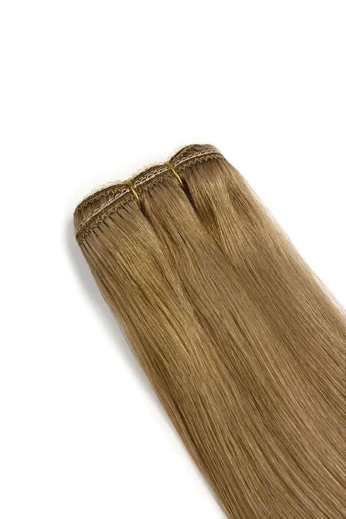 Remy Royale Double Drawn Human Hair Weft Weave Extensions - Lightest Brown (#18) sold by Cliphair product image thumbnail 2