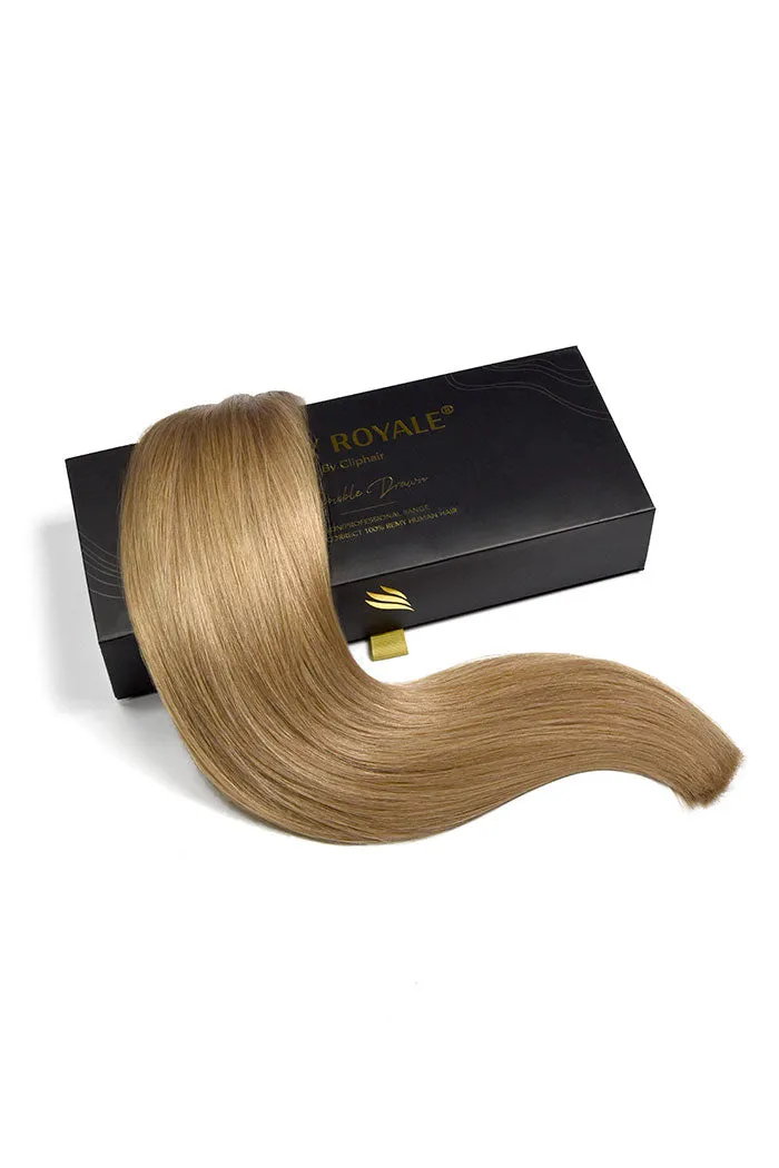 Remy Royale Double Drawn Human Hair Weft Weave Extensions - Lightest Brown (#18) sold by Cliphair product image thumbnail 3