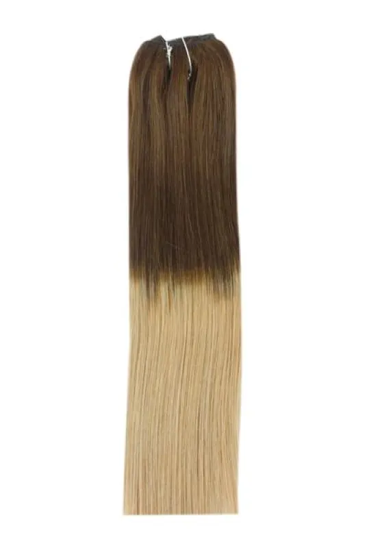 Remy Human Hair Weft/Weave Extensions - Chocolate Honey Ombre (#T4/27) sold by Cliphair