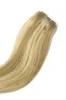 Natural Sandy Blonde (#12/16/613) Quad Weft Clip In One Piece Hair Extensions sold by Cliphair