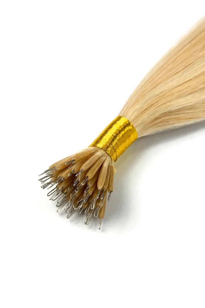 Barbie Blonde (#16/60) Nano Ring Hair Extensions sold by Cliphair product image thumbnail 2
