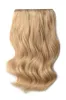 Double Wefted Full Head Remy Clip in Human Hair Extensions - Light Golden Blonde (#16) sold by Cliphair