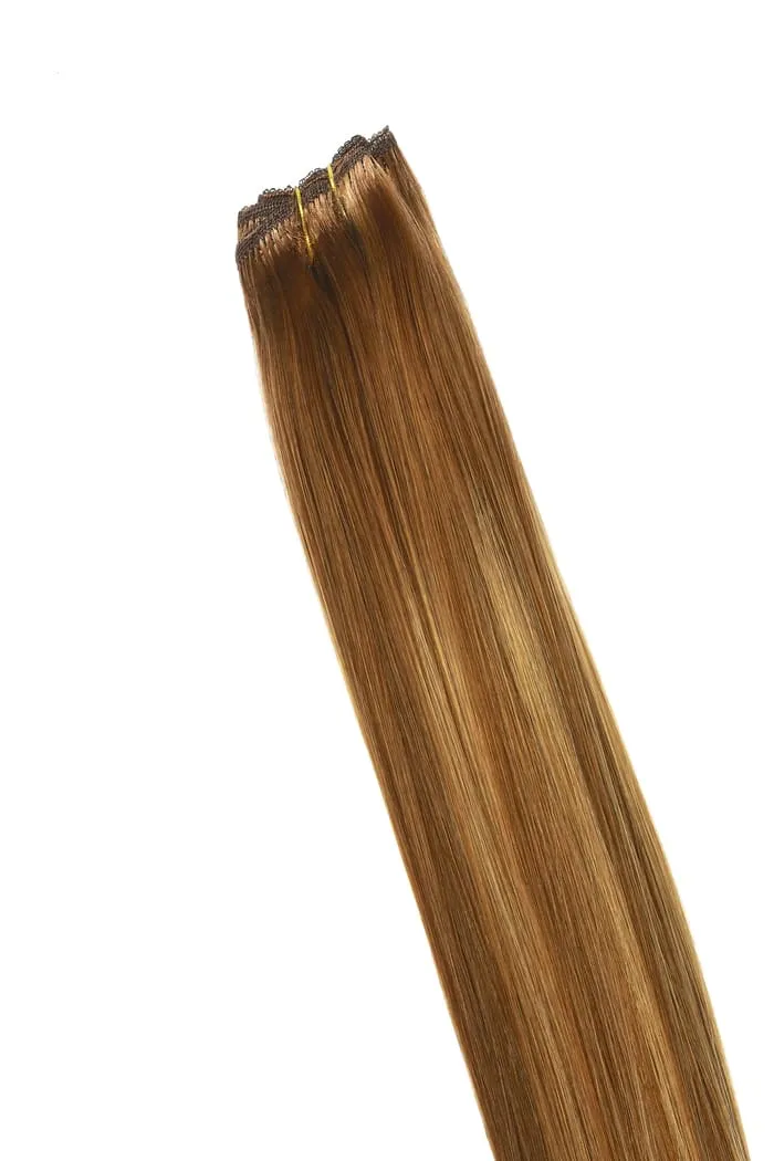Cinnamon Swirl Balayage Remy Royale Double Drawn Weave Extensions sold by Cliphair product image thumbnail 3