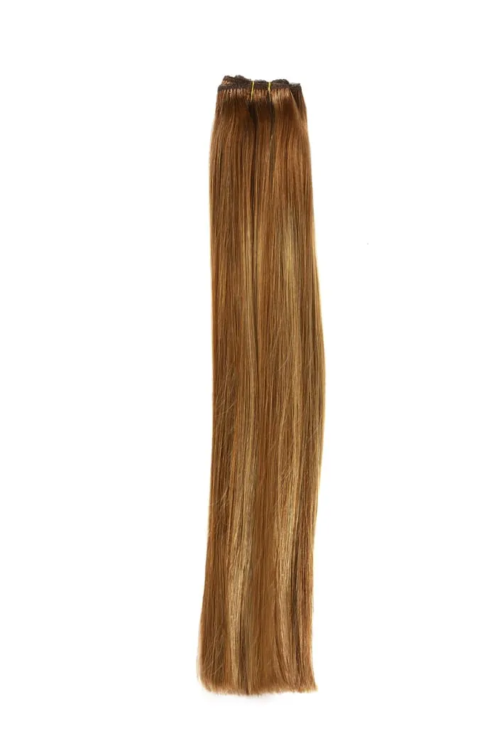 Cinnamon Swirl Balayage Remy Royale Double Drawn Weave Extensions sold by Cliphair
