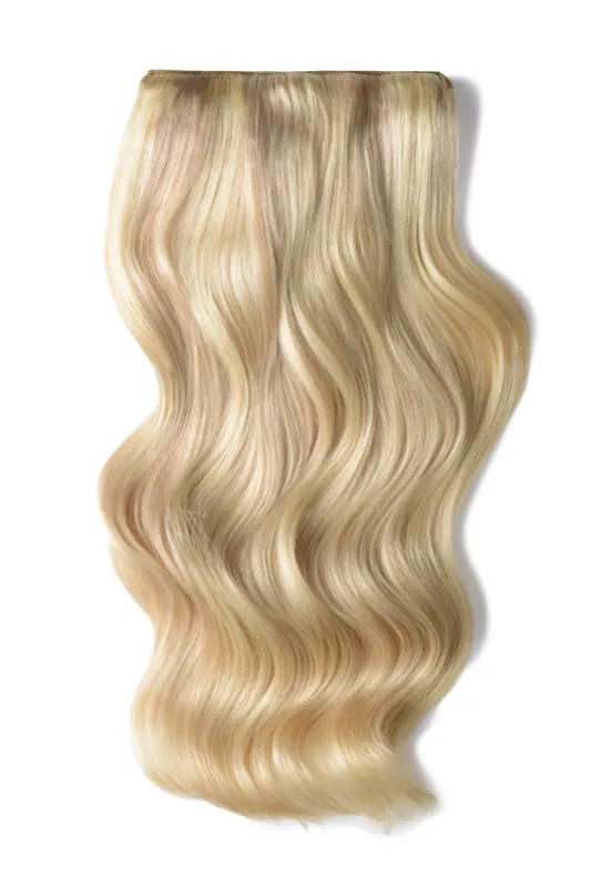 Double Wefted Full Head Remy Clip in Human Hair Extensions - BlondeMe (#60/SS) sold by Cliphair