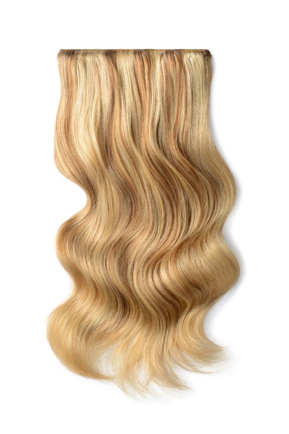 Double Wefted Full Head Remy Clip in Human Hair Extensions - Butterscotch Blonde (#10/16) sold by Cliphair