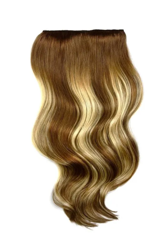 Double Wefted Full Head Chestnut Bronde Balayage Hair Extensions sold by Cliphair