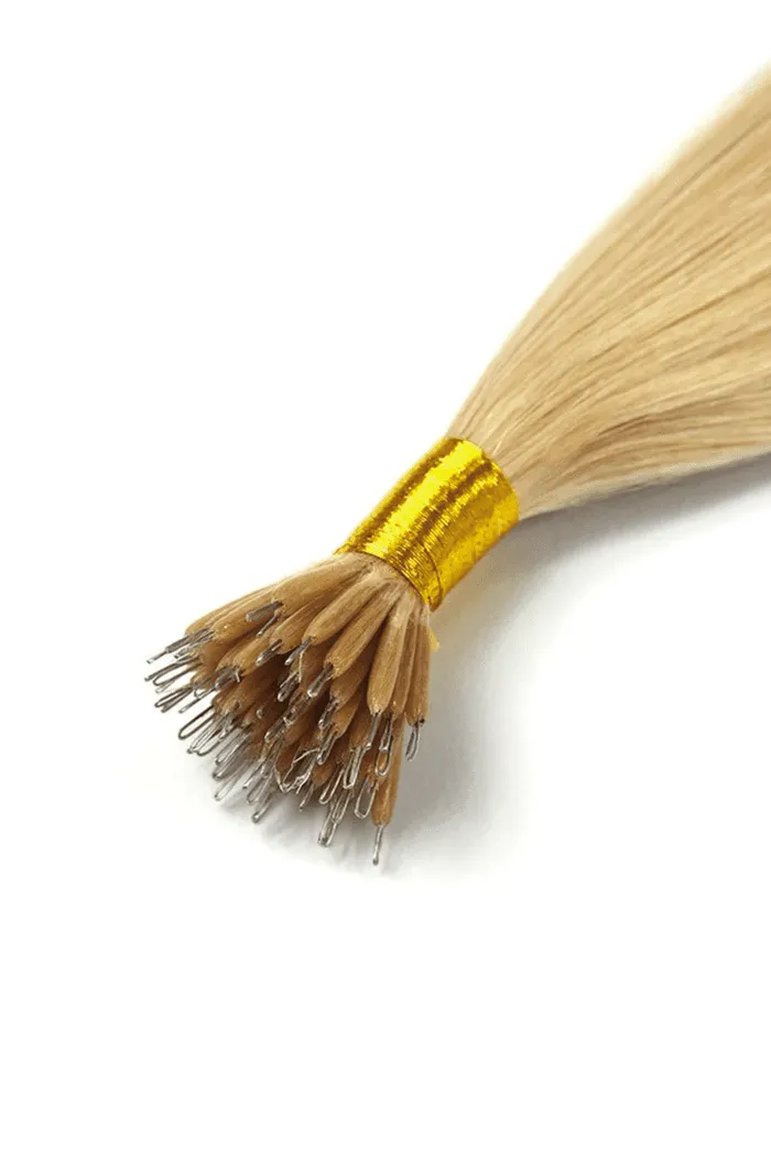 Strawberry/Ginger Blonde (#27) Nano Ring Hair Extensions sold by Cliphair product image thumbnail 2