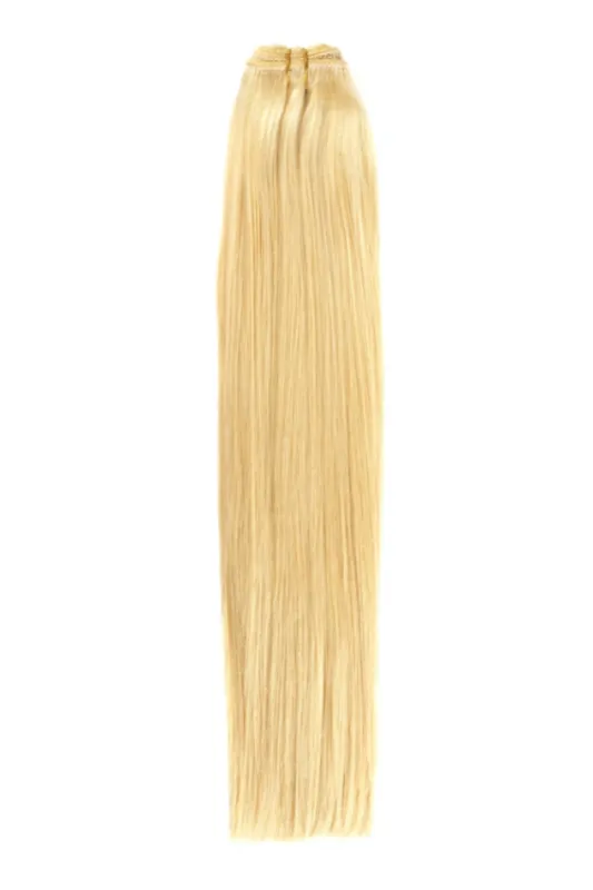 Bleach Blonde (#613) Remy Royale Double Drawn Weave Extensions sold by Cliphair