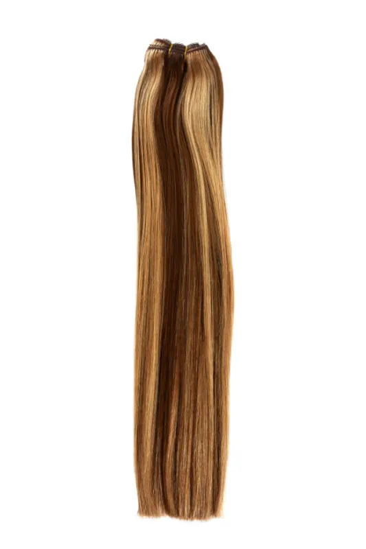 Hazelnut Brondie (#6/27) Remy Royale Double Drawn Weave Extensions sold by Cliphair
