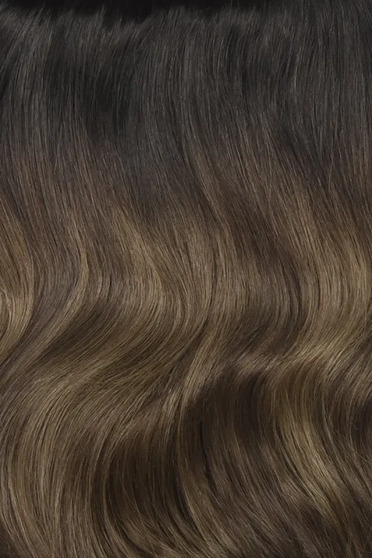 Espresso Melt Balayage Remy Royale Invisible Tape In Hair Extensions sold by Cliphair