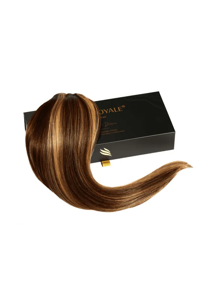 Chocolate Honey (#4/27) Remy Royale Double Drawn Weave Extensions sold by Cliphair product image thumbnail 3