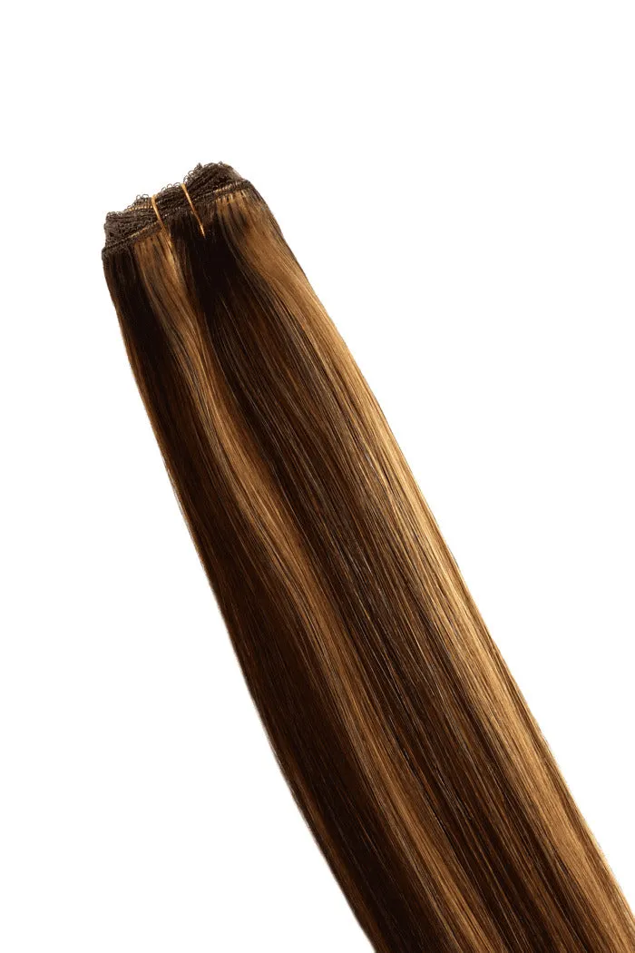 Chocolate Honey (#4/27) Remy Royale Double Drawn Weave Extensions sold by Cliphair product image thumbnail 2