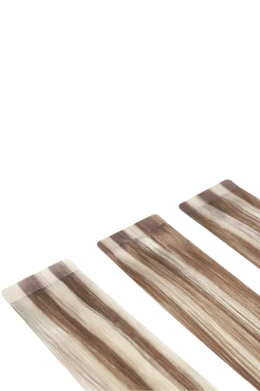 Remy Royale Double Drawn Tape Hair Extensions - Oak Brondie made by Cliphair