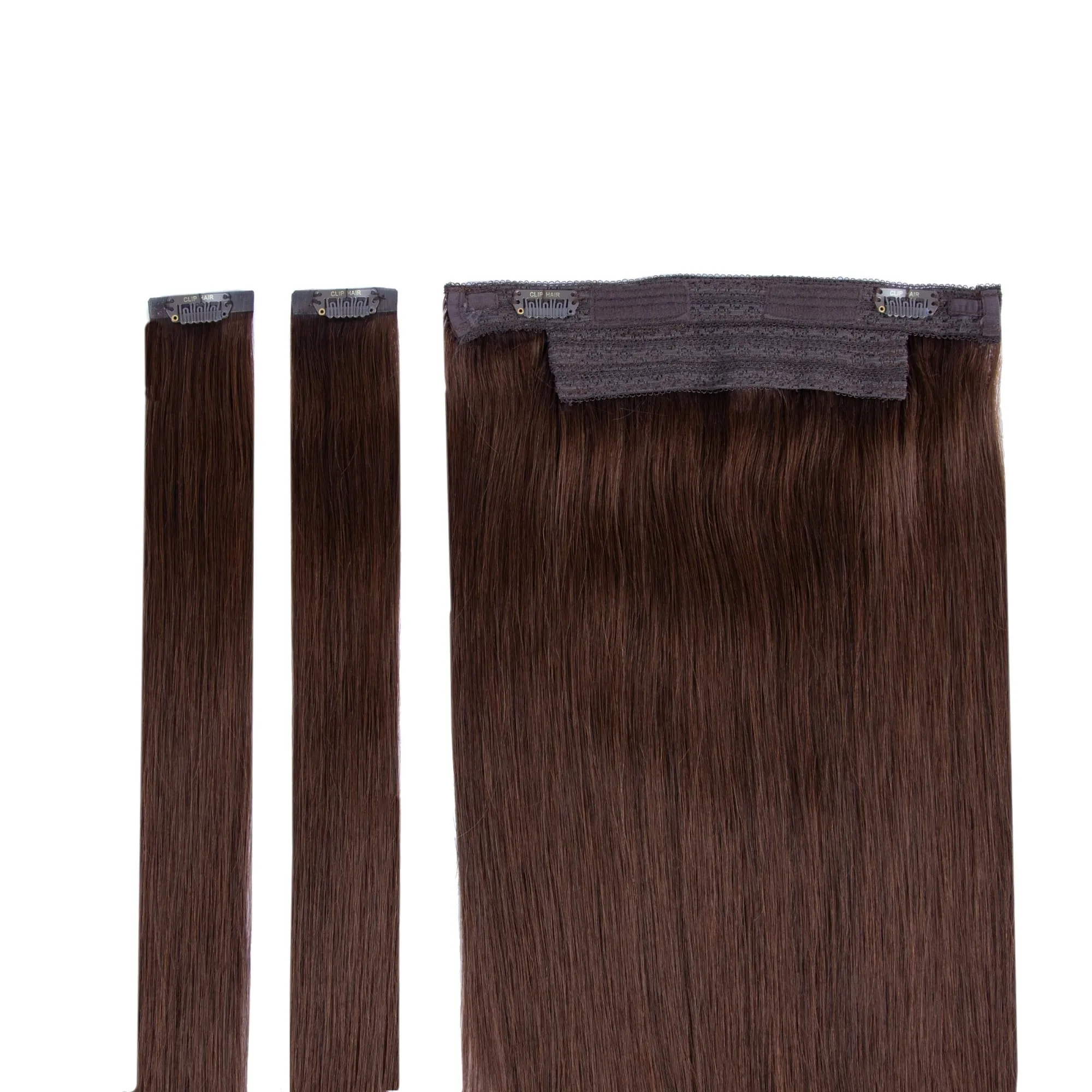 Medium Brown (#4) Halo Hair Extensions sold by Cliphair product image thumbnail 2
