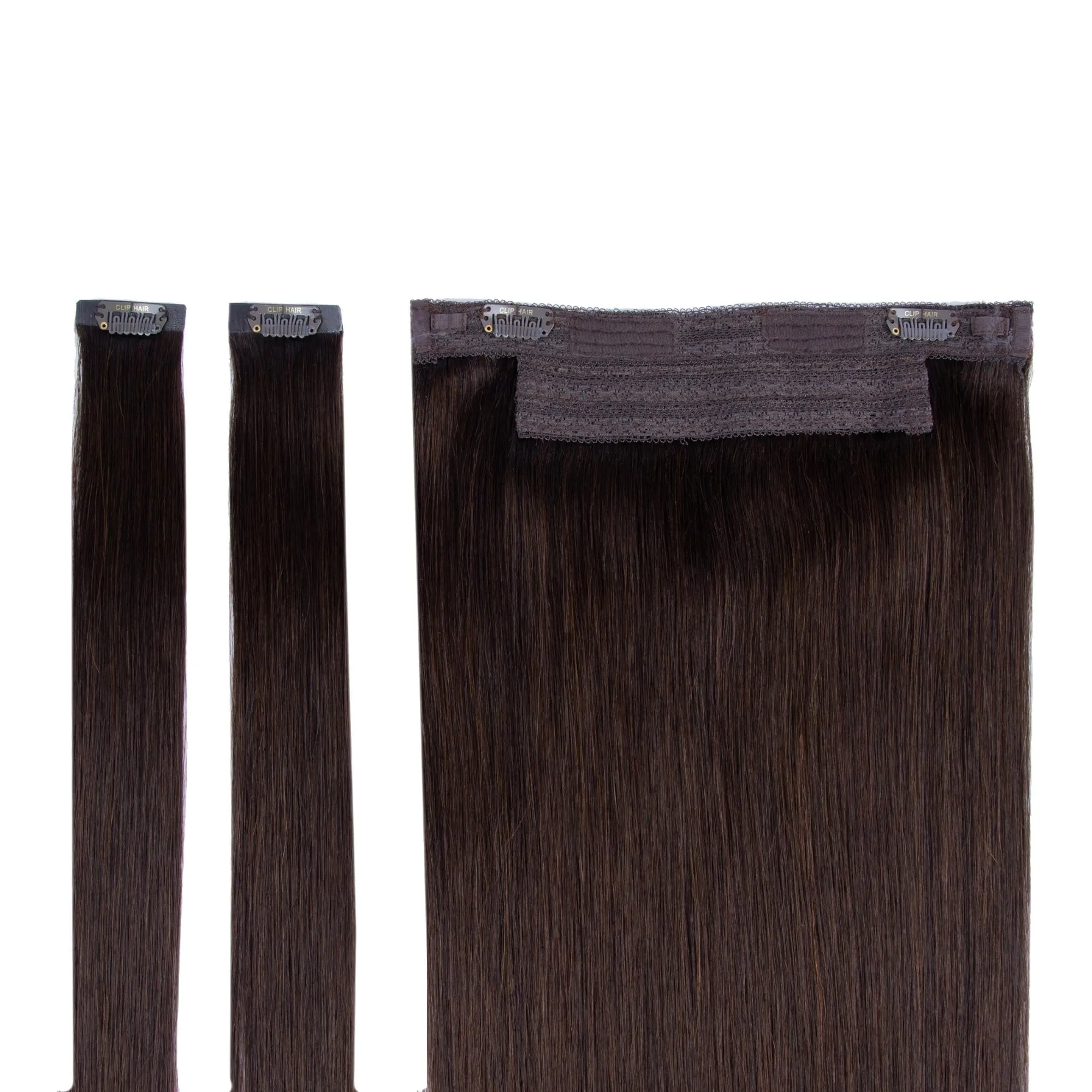 Dark Brown (#3) Halo Hair Extensions sold by Cliphair product image thumbnail 2