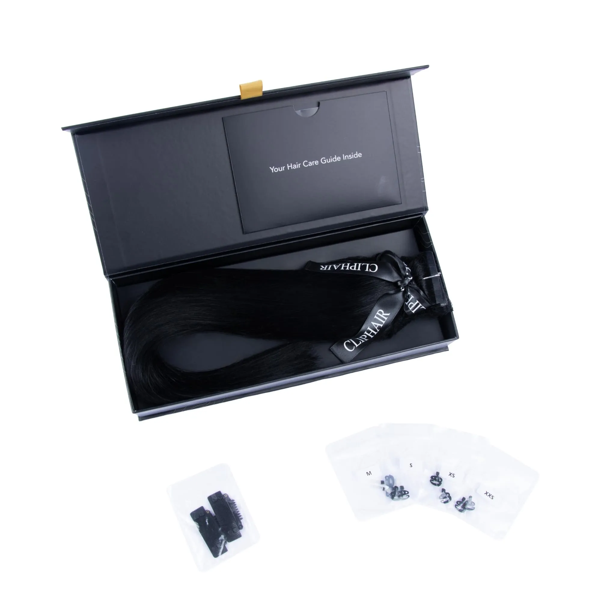 Jet Black (#1) Halo Hair Extensions sold by Cliphair product image thumbnail 4