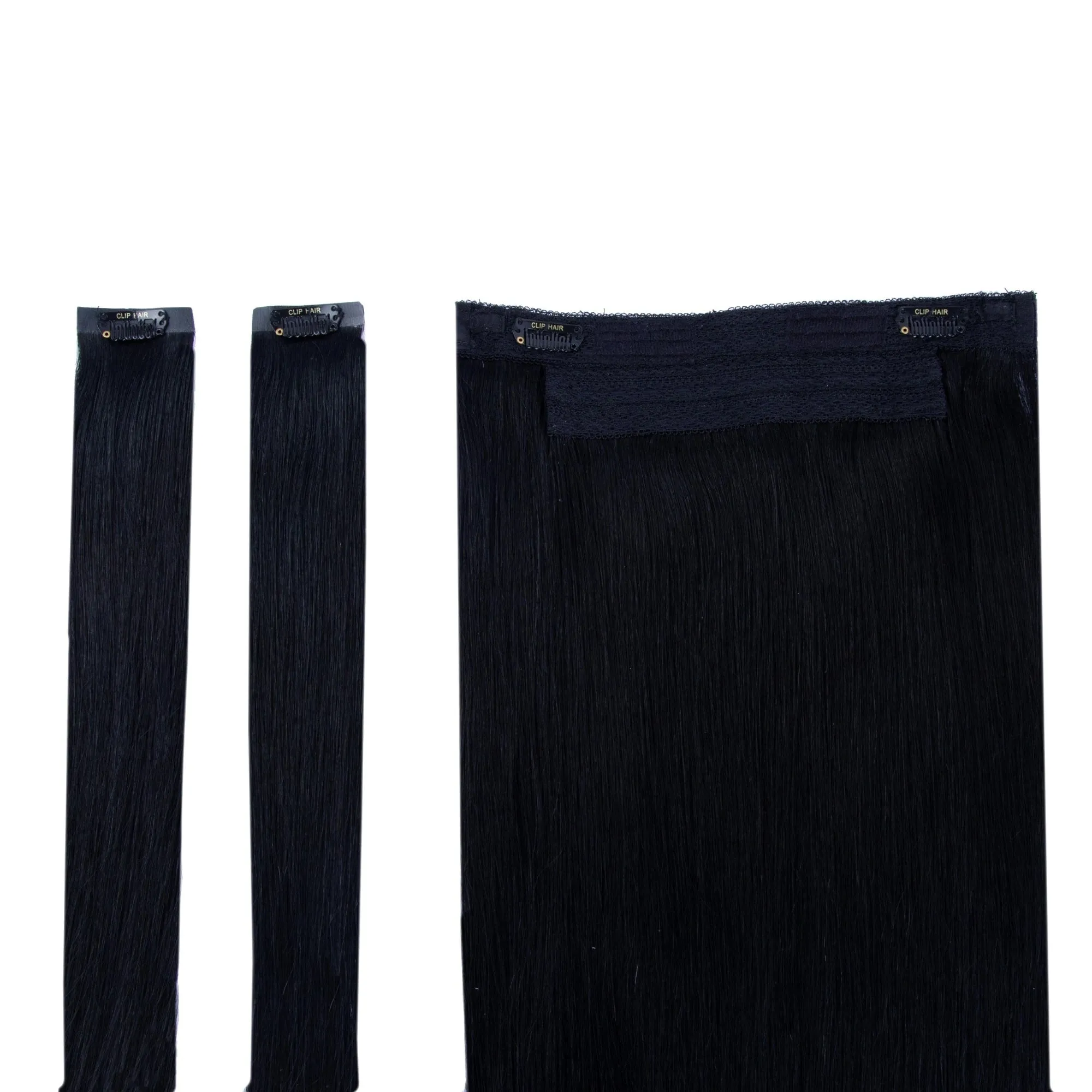 Jet Black (#1) Halo Hair Extensions sold by Cliphair product image thumbnail 2