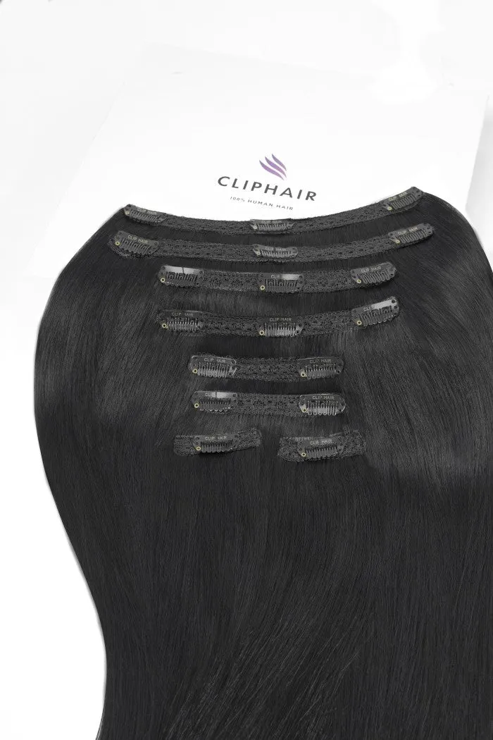 24" Ultra-Volume Clip In Full Head Set (240g) sold by Cliphair