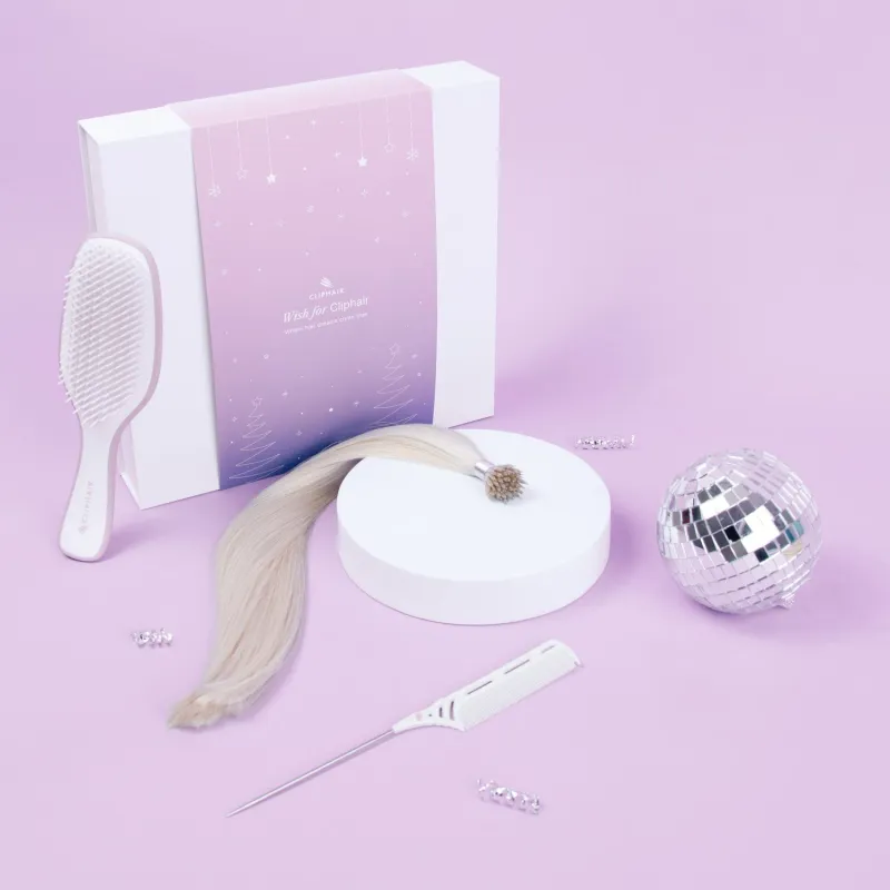 Let It Glow: Nano Ring Extensions Gift Set sold by Cliphair
