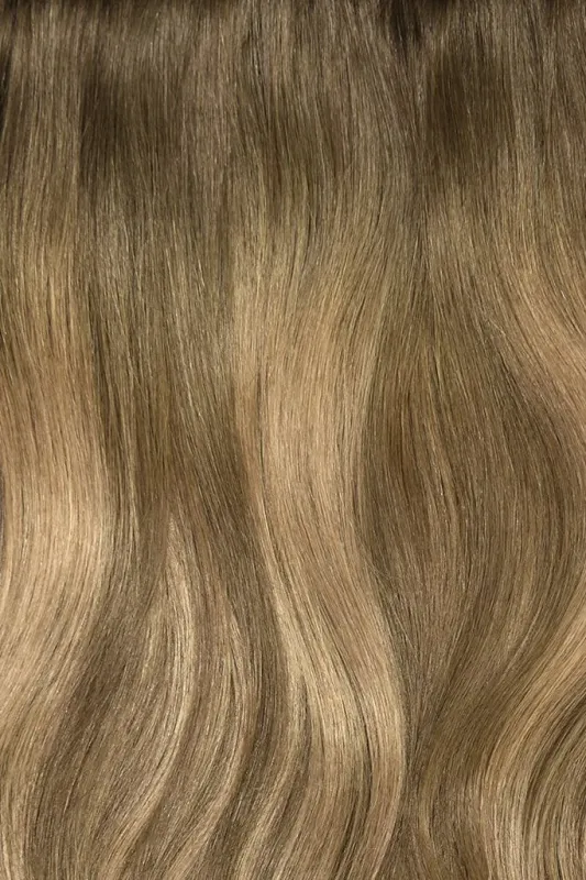 Soft Bronze Balayage Halo Hair Extensions made by Cliphair