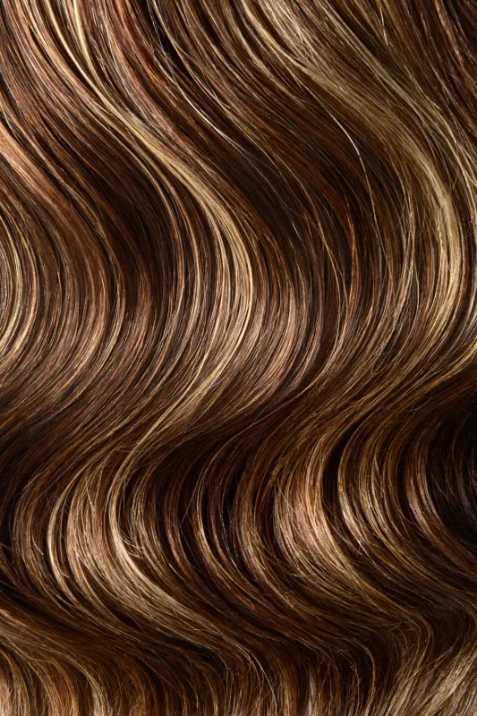 Chocolate Honey (#4/27) Halo Hair Extensions sold by Cliphair