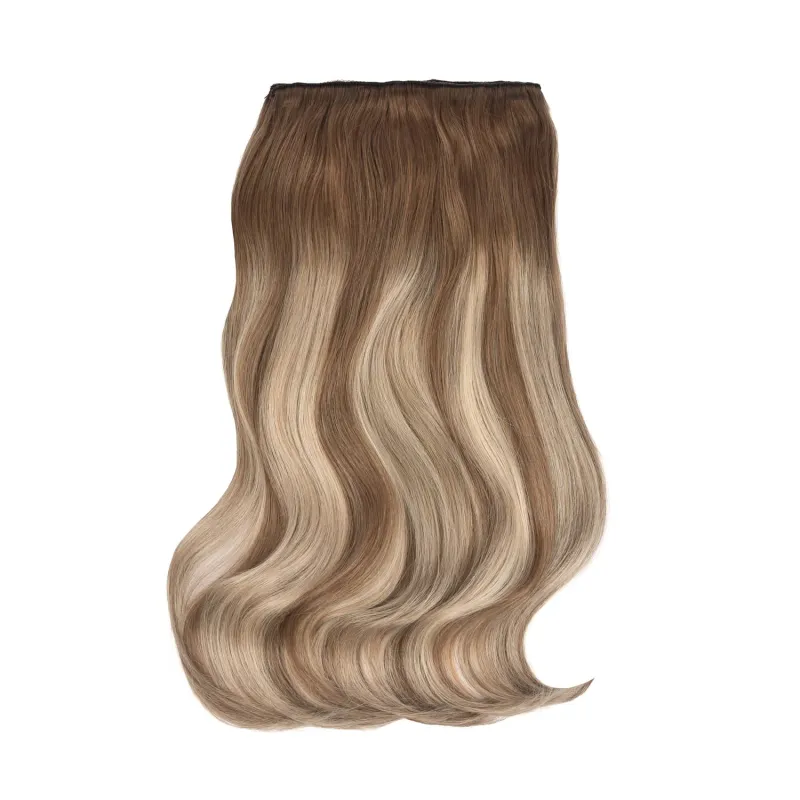 Natural Mocha Melt Double Wefted Full Head Clip In Hair Extensions made by Cliphair