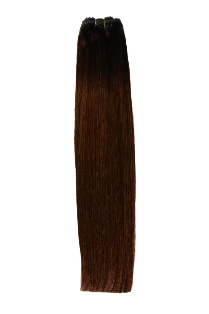 Espresso Melt Balayage Remy Royale Double Drawn Weave Extensions sold by Cliphair