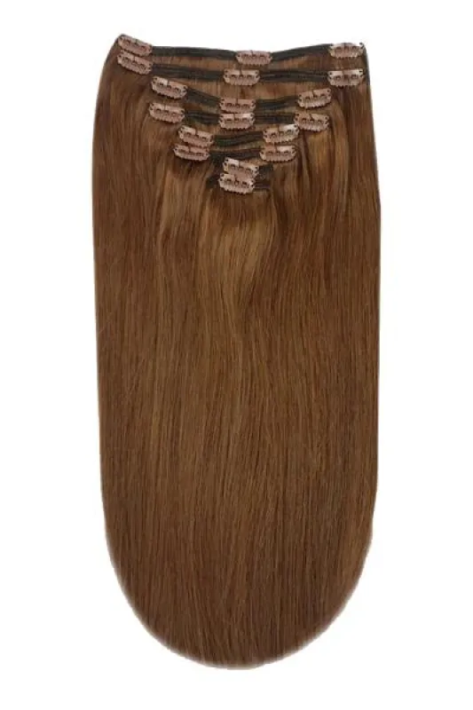 Toffee Brown (#5) Full Head Clip In Hair Extensions sold by Cliphair