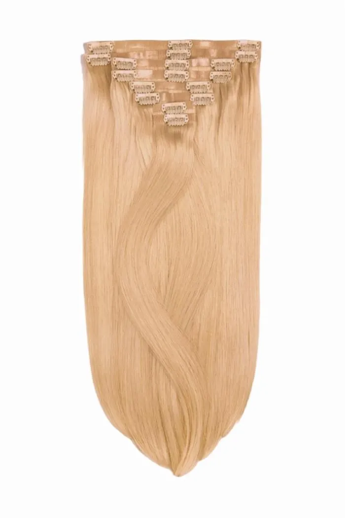 Light Golden Blonde (#16) Double Drawn Seamless Clip In Hair Extensions sold by Cliphair