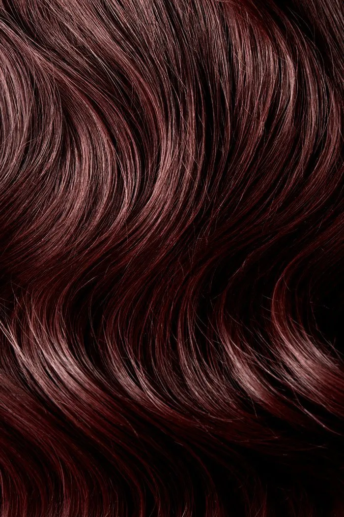 Mahogany Red (#99J) Double Wefted Full Head Clip In Hair Extensions sold by Cliphair product image thumbnail 3